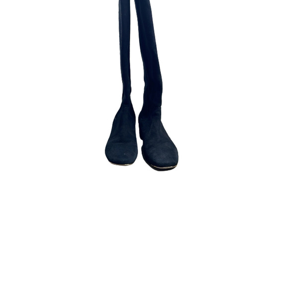 TORY BURCH SUADE LEATHER BLACK‎ KNEE HIGH BOOTS SIZE 7.5 M - Picture 6 of 10